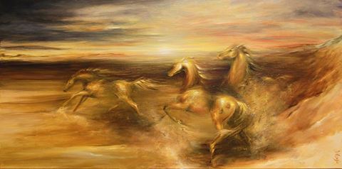 Spirit of the Warrior Horse at @Unbridled, Fine Art by Dina D'Argo, www.dinadargo.com